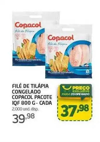 Cooper Filé de tilápia congelado copacol iqf oferta