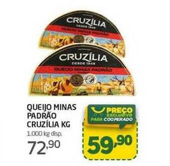 Cooper Queijo minas padrão cruzilia kg oferta