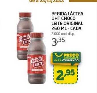 Cooper Bebida láctea uht choco leite original oferta