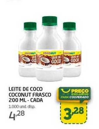 Cooper Leite de coco coconut oferta