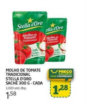 Cooper Molho de tomate tradicional stella d'oro oferta