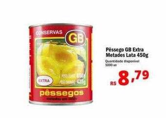 Althoff Supermercados Pêssego gb extra metades lata oferta