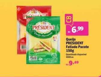 Althoff Supermercados Queijo président fatiado oferta