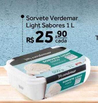 Verdemar Supermercado Sorvete verdemar light sabores oferta