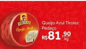 Verdemar Supermercado Queijo azul tirolez pedaço oferta