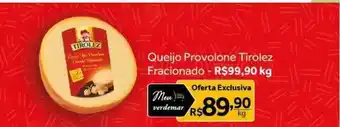Verdemar Supermercado Queijo provolone tirolez fracionado oferta