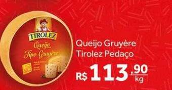 Verdemar Supermercado Queijo gruyère tirolez pedaço oferta