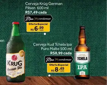 Verdemar Supermercado Cerveja krüg german pilsen cerveja kud tchela ipa puro malte oferta