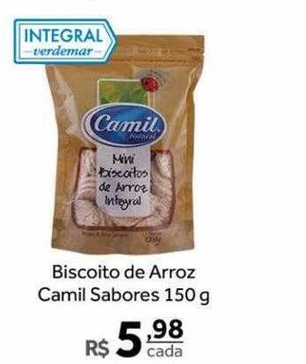 Verdemar Supermercado Biscoito de arroz camil sabores oferta