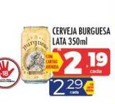 Supermercados Avenida Cerveja burguesa oferta