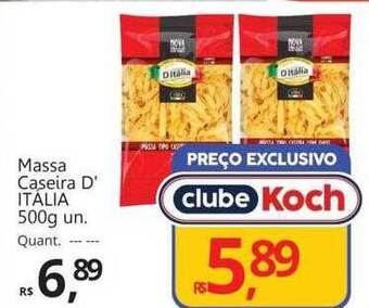Supermercados Koch Massa caseira d'itália un. oferta