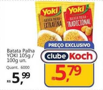 Supermercados Koch Batata palha yoki oferta