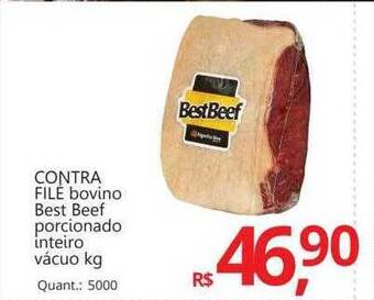 Supermercados Koch Contra filé bovino best beef porcionado inteiro vacuo kg oferta