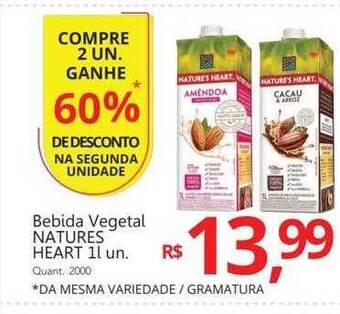 Bebida vegetal natures heart
