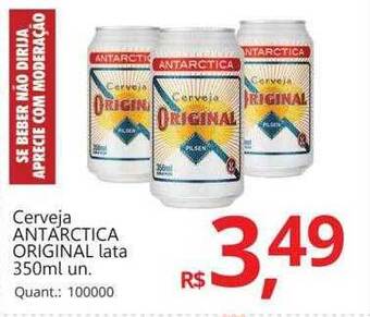 Supermercados Koch Cerveja antarctica original oferta