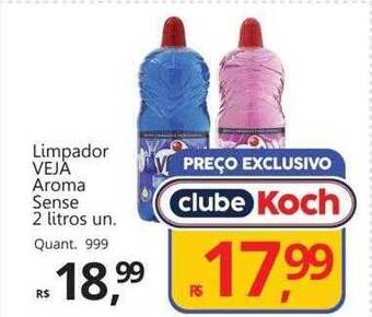 Supermercados Koch Limpador veja aroma sense oferta