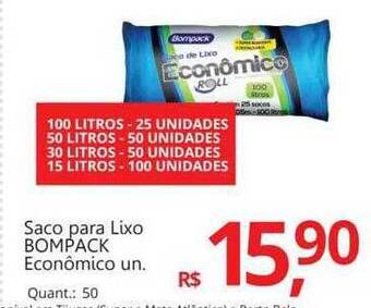 Supermercados Koch Saco para lixo bompack econômico oferta