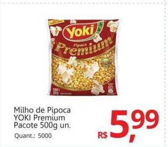 Supermercados Koch Milho de pipoca yoki premium oferta