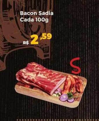 Villarreal Supermercados Bacon sadia oferta