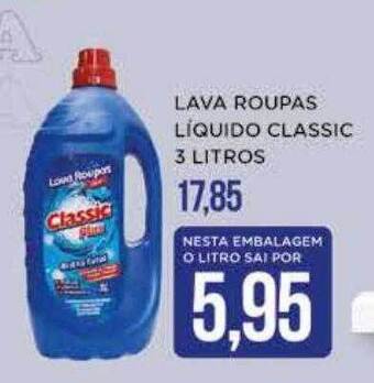 Apoio Mineiro Lava roupas líquido classic oferta