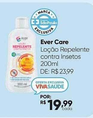 Drogaria São Paulo Ever care loção repelente contra insetos oferta