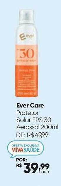 Drogaria São Paulo Ever care protetor solar fps 30 aerossol oferta