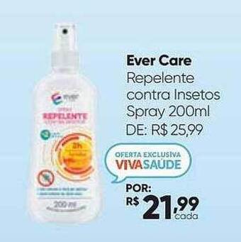 Drogaria São Paulo Ever care repelente contra insetos spray oferta