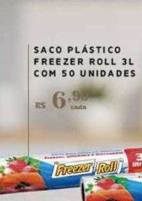 Empório Bahamas Saco plástico freezer roll oferta