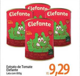 Atacadão Extrato de tomate elefante lata oferta