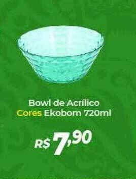 Atakarejo Bowl de acrílico cores ekobom oferta