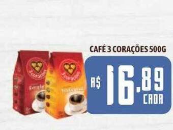 Bahamas Supermercados Café 3 corações oferta