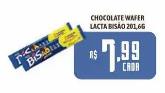 Bahamas Supermercados Chocolate wafer lacta bisão oferta