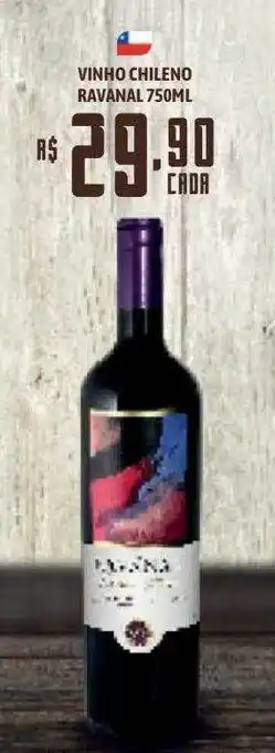 Bahamas Supermercados Vinho chileno ravanal oferta
