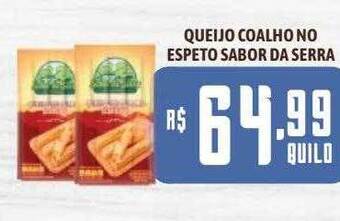 Bahamas Supermercados Queijo coalho no espeto sabor da serra oferta