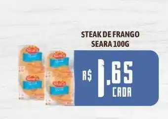 Bahamas Supermercados Steak de frango seara oferta