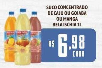 Bahamas Supermercados Suco concentrado de caju ou goiaba ou manga bela ischia oferta