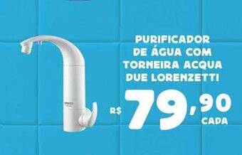 Bahamas Supermercados Purificador de água com torneira acqua due lorenzetti oferta