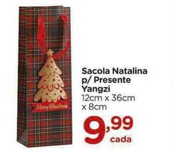 Sacola natalina p presente yangzi