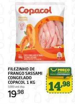 Cooper Filezinho de frango sassami congelado copacol oferta