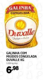 Cooper Galinha com miúdos congelada duvalle kg oferta