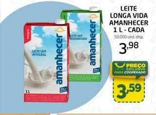 Cooper Leite longa vida amanhecer - cada oferta