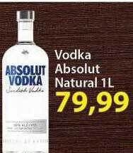 Chama Supermercados Vodka absolut natural oferta