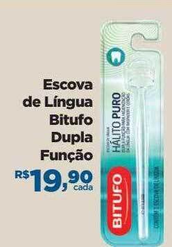 Farmácias Nissei Escova de língua bitufo dupla função oferta