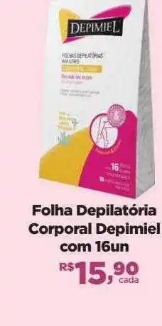 Folha depilatória coporal depimiel