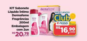 Farmácias Nissei Kit sabonete líquido íntimo dermafeme fragrâncias oferta