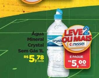 Farmácias Nissei Água mineral crystal sem gás oferta