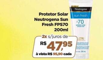 Farmácias Nissei Protetor solar neutrogena sun fresh fps70 oferta