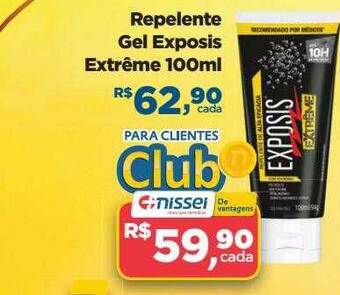 Farmácias Nissei Repelente gel exposis extrême oferta