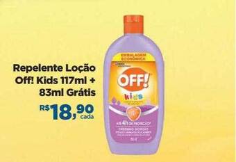 Farmácias Nissei Repelente loção off! kids oferta