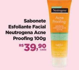 Farmácias Nissei Sabonete esfoliante facial neutrogena acne proofing oferta